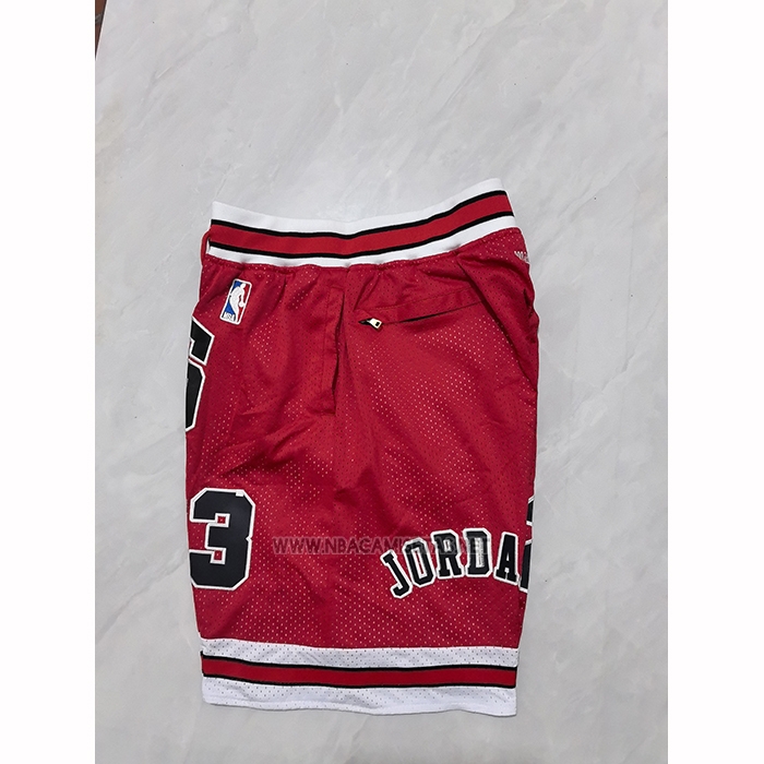 Pantalone Chicago Bulls Mitchell & Ness Just Don 1997-98 Rojo